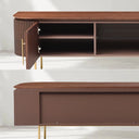 Lantine TV Unit - Walnut & Brass