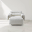 Frankie 1-Seater Sofa - Chex Polar Bouclé