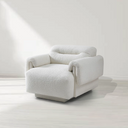 Frankie 1-Seater Sofa - Chex Polar Bouclé