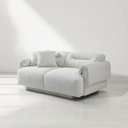 Frankie 2-Seater Lounge - Chex Polar Bouclé