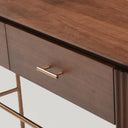 Lantine Console - Walnut & Brass