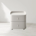 Vertu Bedside Table - Matte Beige