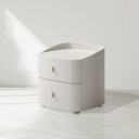 Vertu Bedside Table - Matte Beige