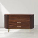 Lantine 3 Drawer Dresser - Dark Walnut