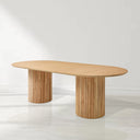 Lantine 320 Dining Table - Pill Shaped - Ash Oak