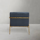 Vintage Forged Retro Silver Iron Frame Track Armchair