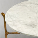 Thaddeus Metal Round Horn Marble Coffee Table & Side Table Hand-Forged Living Sofa Center Tea Table End Tables