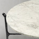 Thaddeus Metal Round Horn Marble Coffee Table & Side Table Hand-Forged Living Sofa Center Tea Table End Tables