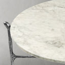 Thaddeus Metal Round Horn Marble Coffee Table & Side Table Hand-Forged Living Sofa Center Tea Table End Tables