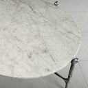 Thaddeus Metal Round Horn Marble Coffee Table & Side Table Hand-Forged Living Sofa Center Tea Table End Tables