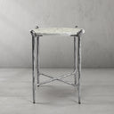 Thaddeus Metal Round Horn Marble Coffee Table & Side Table Hand-Forged Living Sofa Center Tea Table End Tables