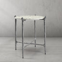 Thaddeus Metal Round Horn Marble Coffee Table & Side Table Hand-Forged Living Sofa Center Tea Table End Tables