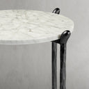 Thaddeus Metal Round Horn Marble Coffee Table & Side Table Hand-Forged Living Sofa Center Tea Table End Tables