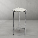 Thaddeus Metal Round Horn Marble Coffee Table & Side Table Hand-Forged Living Sofa Center Tea Table End Tables