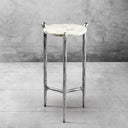 Thaddeus Metal Round Horn Marble Coffee Table & Side Table Hand-Forged Living Sofa Center Tea Table End Tables