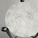 Thaddeus Metal Round Horn Marble Coffee Table & Side Table Hand-Forged Living Sofa Center Tea Table End Tables