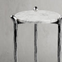 Thaddeus Metal Round Horn Marble Coffee Table & Side Table Hand-Forged Living Sofa Center Tea Table End Tables