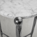 Thaddeus Metal Round Horn Marble Coffee Table & Side Table Hand-Forged Living Sofa Center Tea Table End Tables
