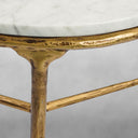 Thaddeus Marble Round Side Table 3 Table Leg 24"D