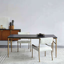 Thaddeus Metal Medieval Style Dining Table Hand-Forged Modern Kitchen Table