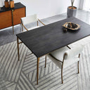 Thaddeus Metal Medieval Style Dining Table Hand-Forged Modern Kitchen Table