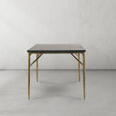Thaddeus Metal Medieval Style Dining Table Hand-Forged Modern Kitchen Table