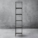 Thaddeus Metal Wooden Shelving Hand-Forged Shelving Units Storage Shelves