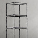 Thaddeus Metal Wooden Shelving Hand-Forged Shelving Units Storage Shelves