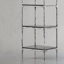 Thaddeus Metal Wooden Shelving Hand-Forged Shelving Units Storage Shelves