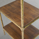 Thaddeus Metal Wooden Shelving Hand-Forged Shelving Units Storage Shelves