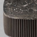 Mulhollan Oak Wood & Stone Coffee Table