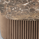 Mulhollan Oak Wood & Stone Coffee Table