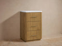 Finnley Short Bath Cabinet with Marble Top