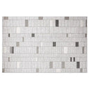 Dianya Minimal Grid Design Neutral Area Rug