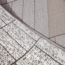 Dianya Minimal Grid Design Neutral Area Rug