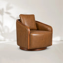 Pomona Microfiber Leather Swivel Chair