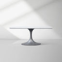 Saint Germain Stone Dining Table with Launette Base