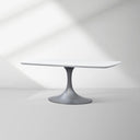 Saint Germain Stone Dining Table with Launette Base