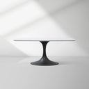 Saint Germain Stone Dining Table with Launette Base