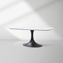 Saint Germain Stone Dining Table with Launette Base