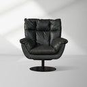 Deacon Microfiber Leather Swivel Recliner  & Ottoman