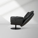 Deacon Microfiber Leather Swivel Recliner  & Ottoman