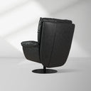 Deacon Microfiber Leather Swivel Recliner  & Ottoman