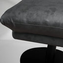 Deacon Microfiber Leather Swivel Recliner  & Ottoman
