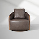 Pomona Microfiber Leather Swivel Chair