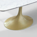 Saint Germain Stone Dining Table with Launette Base
