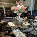 Thaddeus Metal Rectangular Glass Coffee Table Hand-Forged Living Sofa Center Tea Table