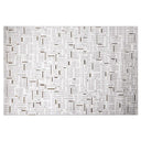 LiuJin Gilded Line Abstract Ivory Area Rug
