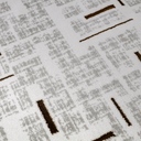LiuJin Gilded Line Abstract Ivory Area Rug