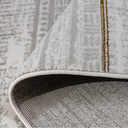 LiuJin Vertical Trace Abstract Ivory Area Rug